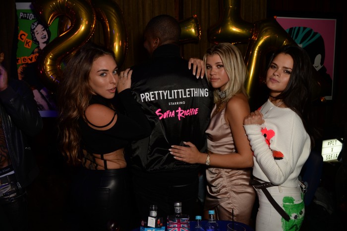 Chloe Green, Vas J Morgan, Sofia Richie and Bip Ling at the Sofia Richie x Pretty Little Thing Party at Tape London, UK