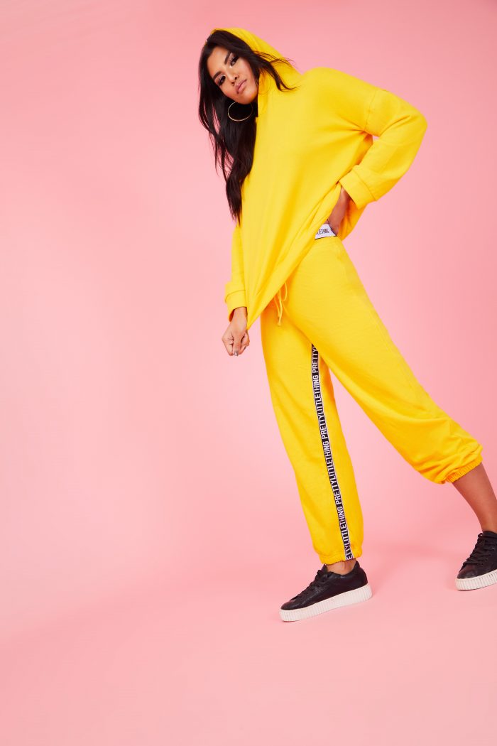 prettylittlething jogger hoodie set