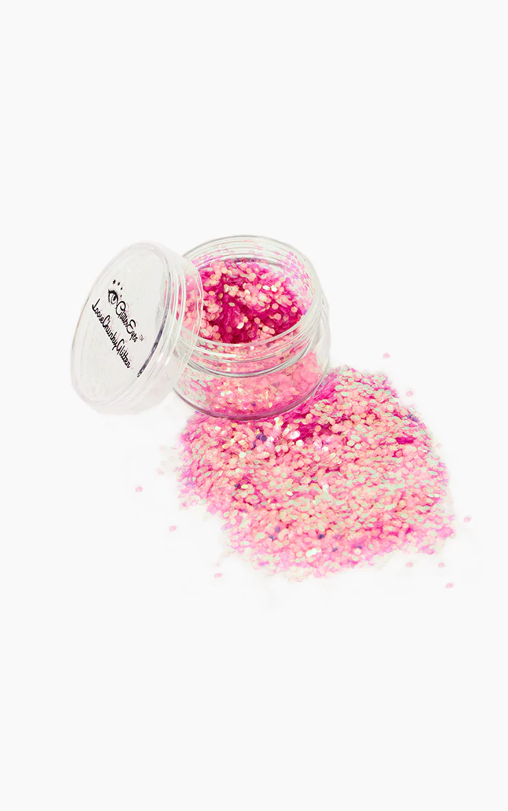 pink glitter pot