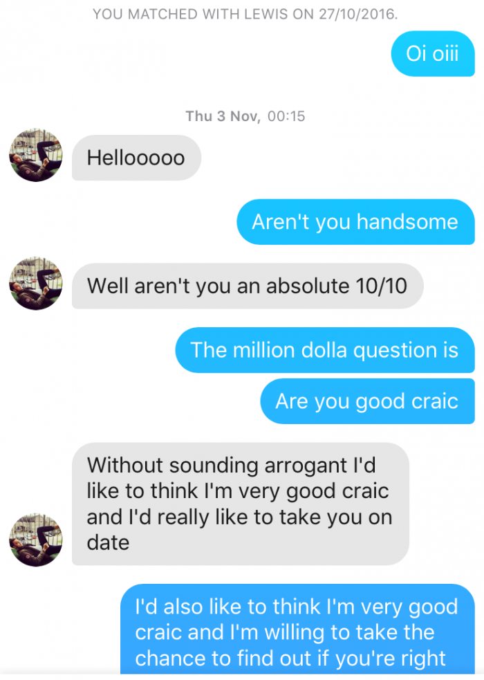 tinder chat