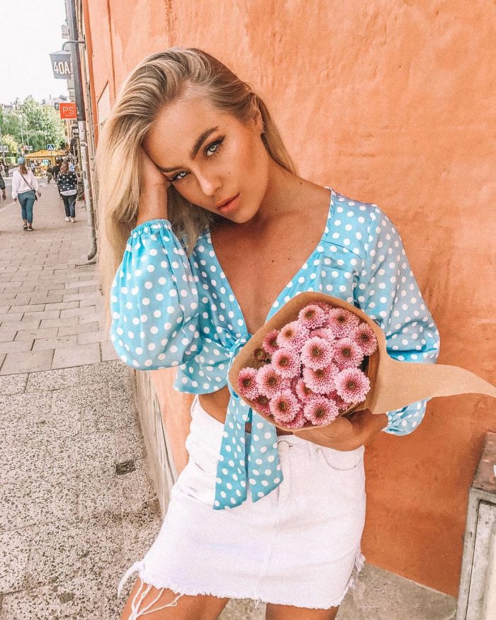 pale-blue-satin-polka-dot-tie-front-blouse