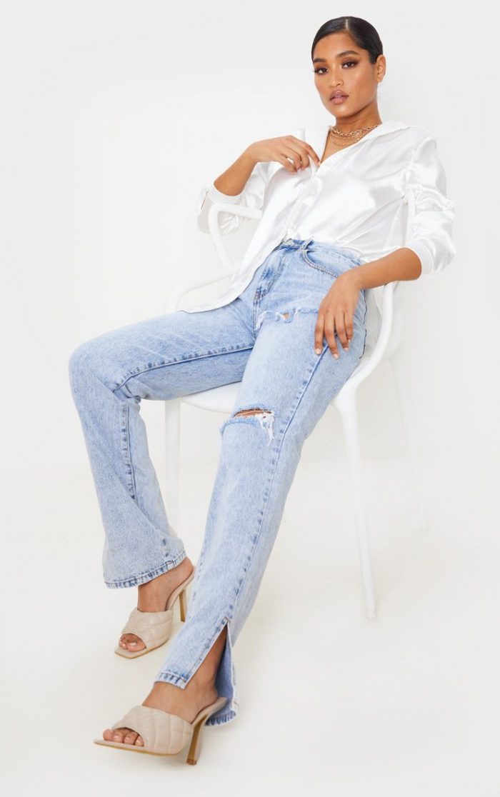 How to Style Split Hem Jeans - New Split Hem Jeans Trends