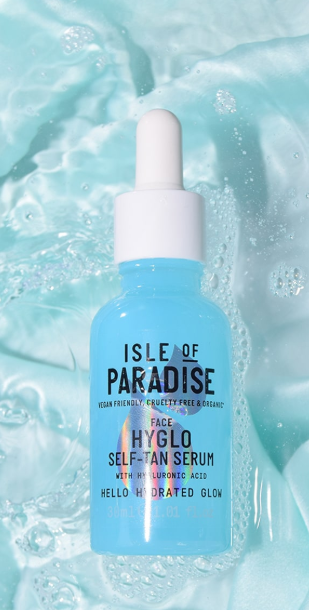  Share ISLE OF PARADISE HYGLO HYALURONIC SELF-TAN FACE SERUM