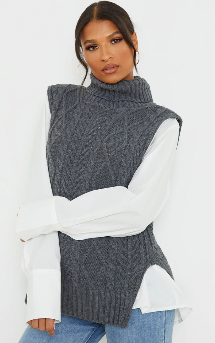 Roll neck best sale jumper outfit