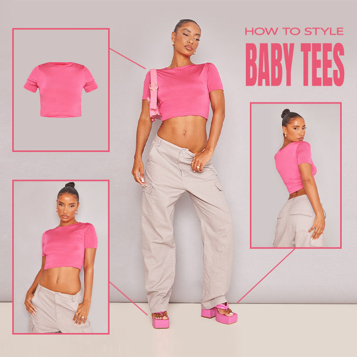 How to make a baby tee ✨ How to resize a t-shirt ✨ Loose tee to baby tee 