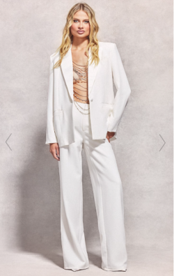 White Oversized Tailored Blazer